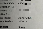 4/29 Singapore CCNP 300-410 (ENARSI) Exam Experience Report