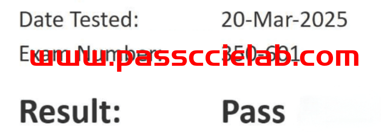 350-601 2025-3-20 PASS